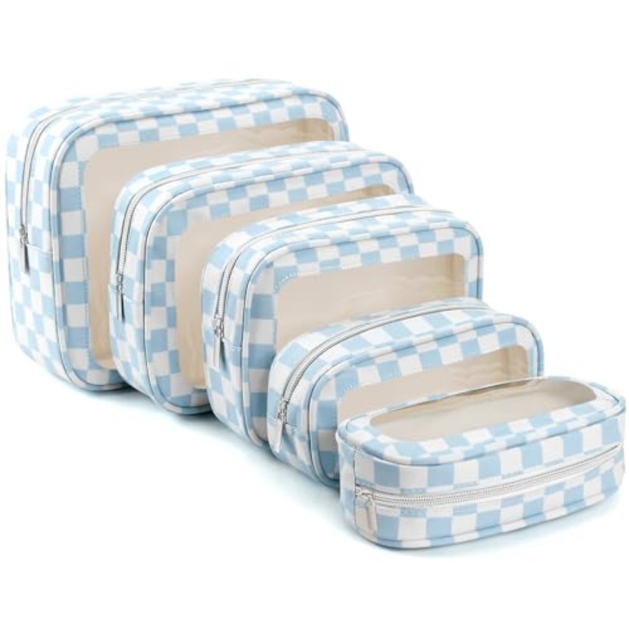 Toiletry Bag Tsa - おむつバッグオーガナイザーポーチセット、TSA承認済みトイレタリーバッグ、透明防水TPUメイクアップバッグセット、女性用トラベルオーガナイザーバッグ