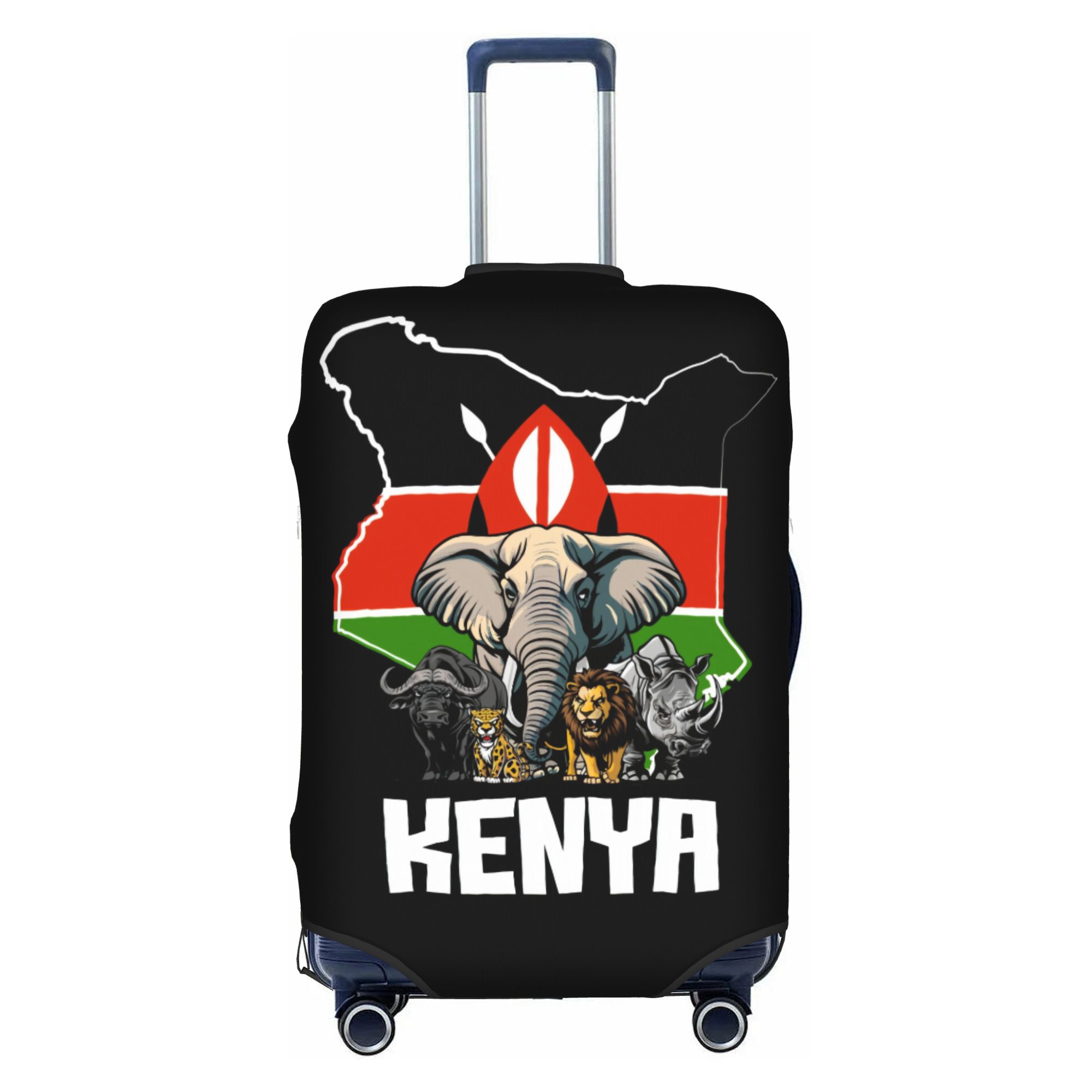 Travel Accessories You Need - セラピーは必要ありません、ケニアに行くだけで十分です。荷物カバー、ファッションスーツケースプロテクターカバー、18～32インチのスーツケースに適しています。