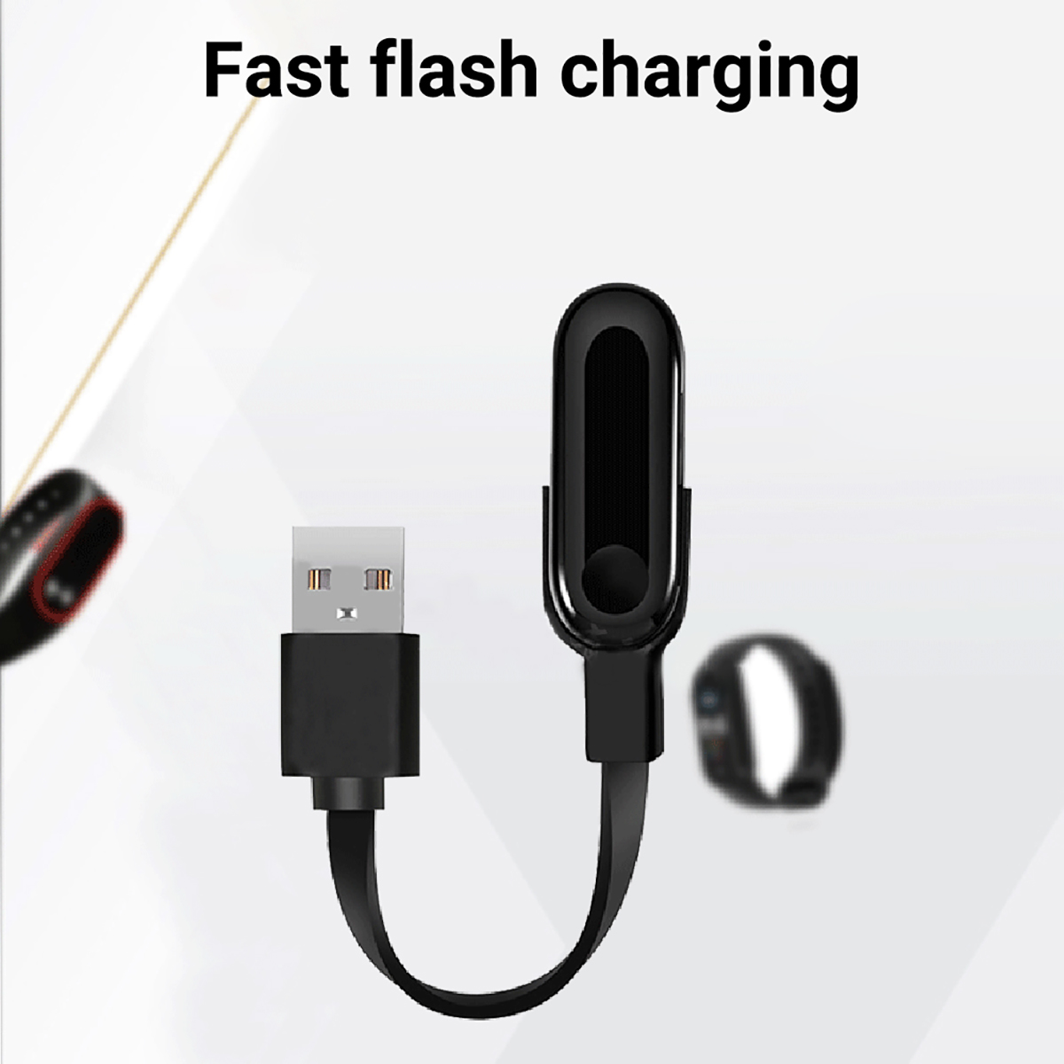 Travel Accessories You Need - スマートバンド USB 充電ケーブル Xiaomi M2/M3/M4/M5 交換用充電コードフラット