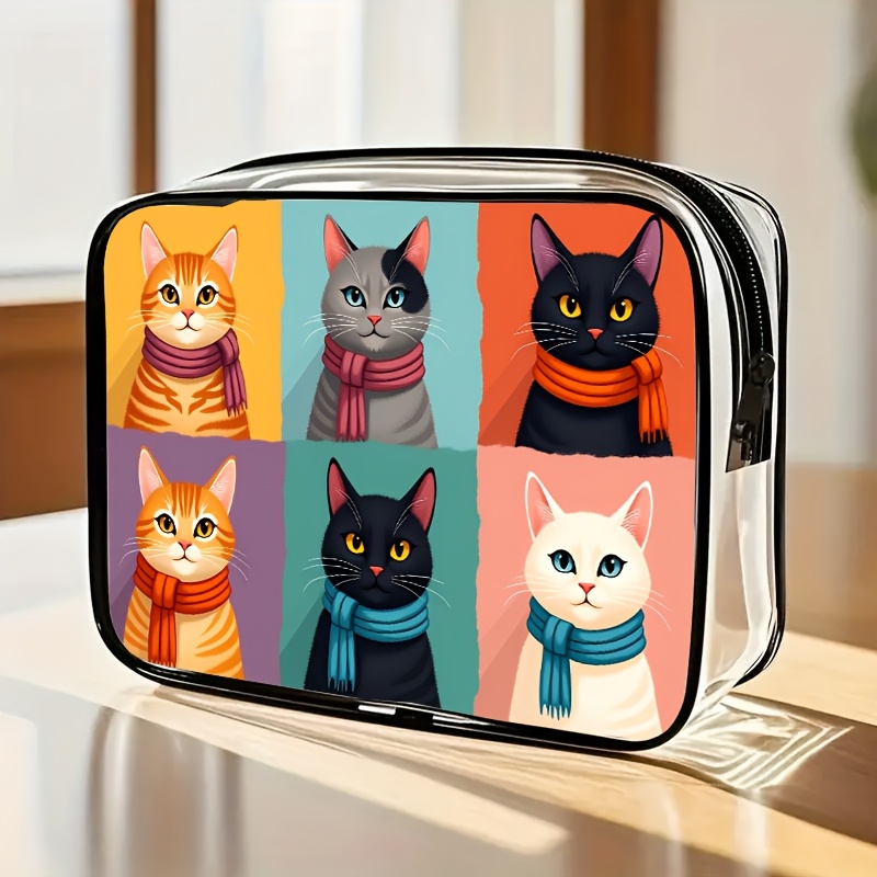 Toiletry Bag Tsa - 1pc クリアメイクアップバッグ透明トラベルトイレタリーポーチ TSA 空港ジムウォッシュオーガナイザージッパー化粧品ハンドバッグハンドル付き