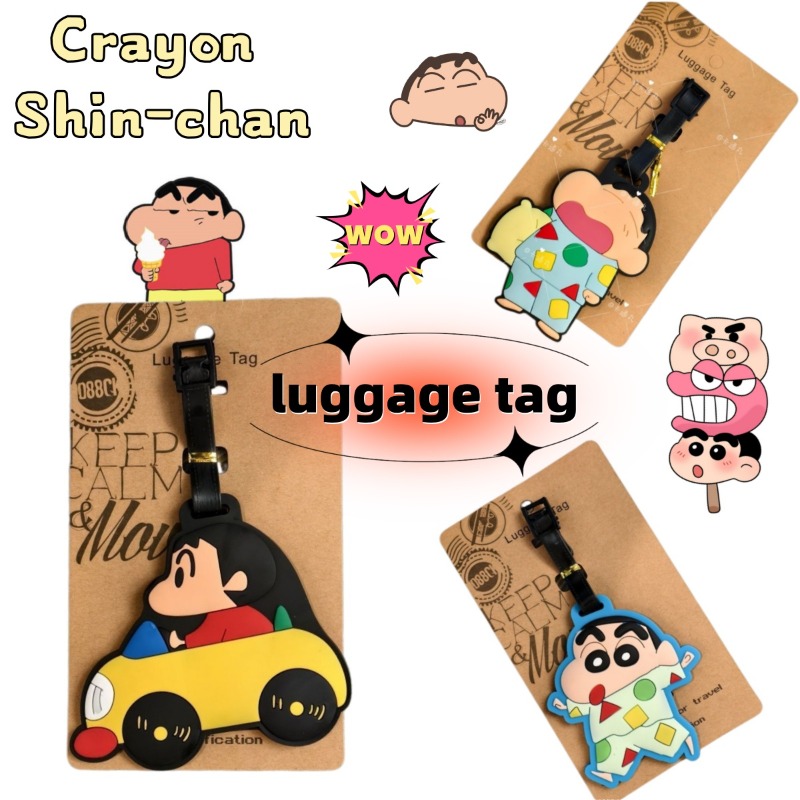 Travel Accessories New - クレヨンしんちゃん漫画アニメキャラクターファッション荷物タグかわいいバッグ旅行携帯用吊り下げアクセサリー装飾ギフト