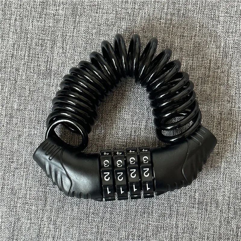 Cable Lock Combination - クラシック盗難防止ケーブルロックチェーン,4桁のパスワードの組み合わせ,ポータブル,スクーター,自転車,オートバイ,耐久性,クラシック