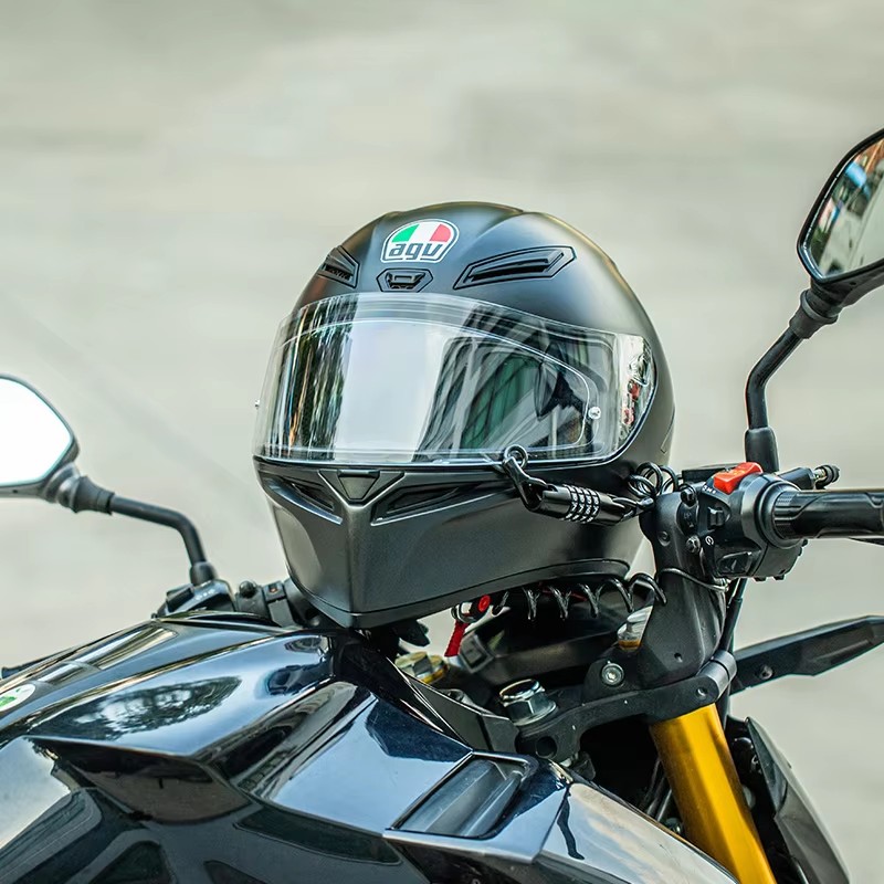Cable Lock Combination - 4桁パスワード式盗難防止コンビネーションケーブルバイクロック、マウンテン/ロードバイクヘルメットロック、耐久性のある防水バイクロック
