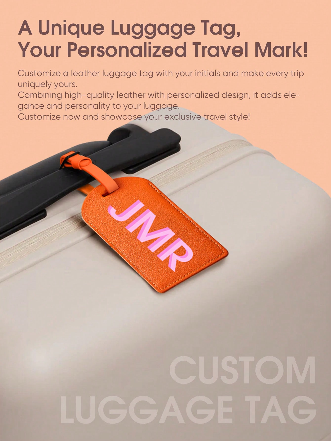 パーソナライズされたイニシャルラゲッジタグ カスタムレターP - Travel Accessories New のレビューと価格