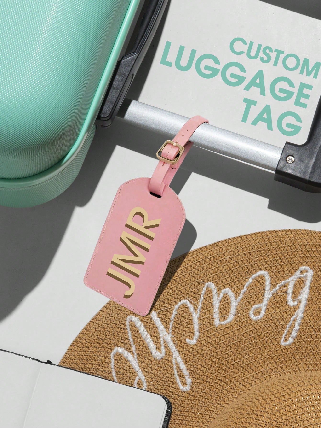 パーソナライズされたイニシャルラゲッジタグ カスタムレターP - Travel Accessories New のレビューと価格
