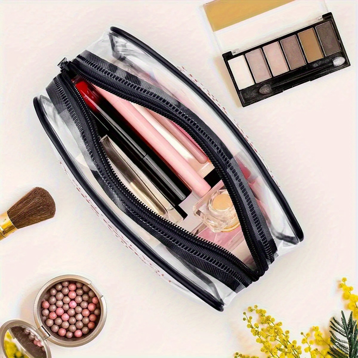 1PC クリアメイクアップバッグ旅行用トイレタリーバッグポー - Toiletry Bag Tsa のレビューと価格
