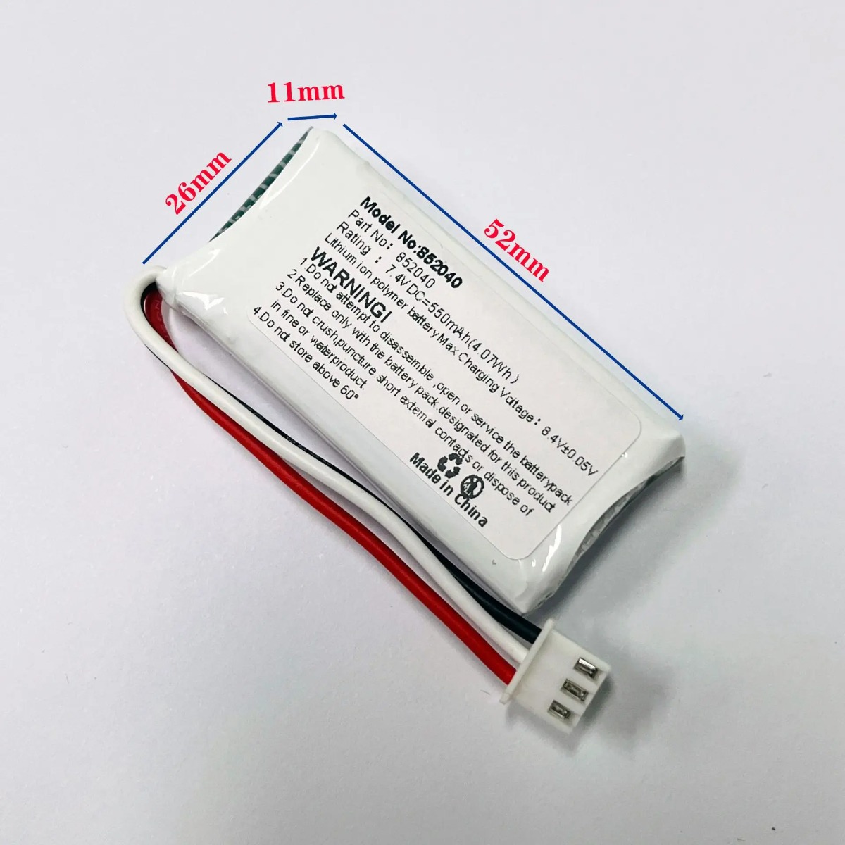 440mAh/550mAh 2S 7.4V 25C リチウム - Xiaomi Travel Accessories のレビューと価格