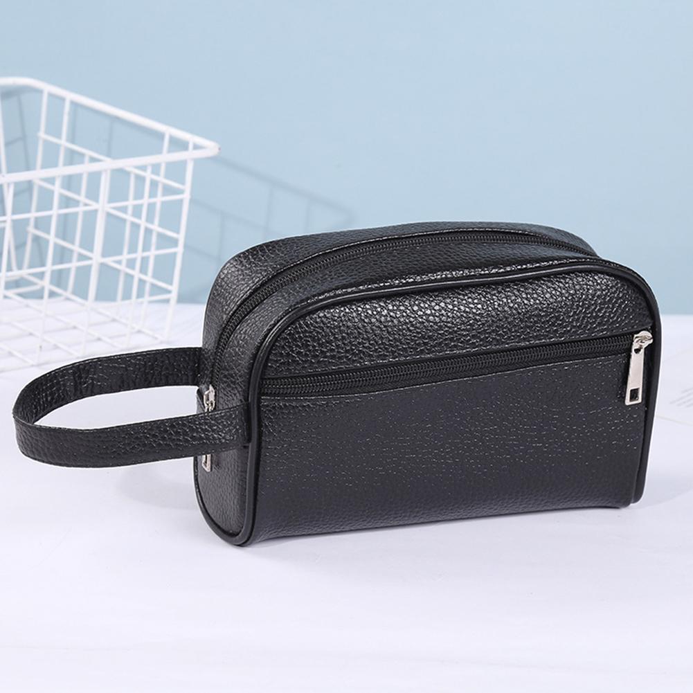 男性ビジネストラベルバッグヴィンテージリストレットバッグPU - Travel Accessories Toiletries のレビューと価格