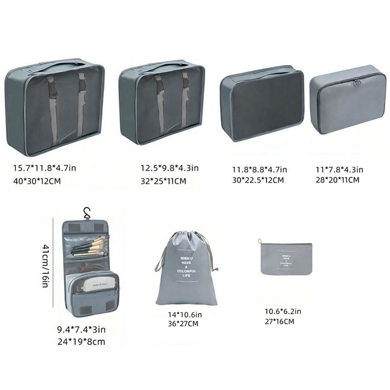 寮生用多機能旅行収納セット パッキングキューブ オーガナイザ - Travel Accessories Toiletries のレビューと価格