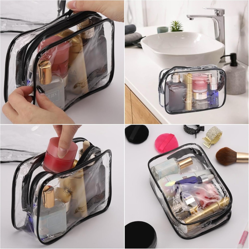 クリアバッグ、クリアバッグ、小さなバッグ、ポータブルトラベル - Toiletry Bag Tsa のレビューと価格
