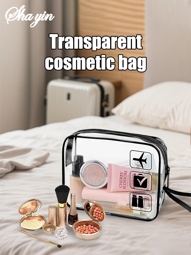 透明な化粧バッグ、ポータブル屋外グルーミングバッグ、ミニマリ - Toiletry Bag Tsa のレビューと価格