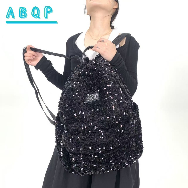 新しい女性のスパンコール付きバックパック高級ブランドスパンコ - Travel Accessories Luxury Brands のレビューと価格