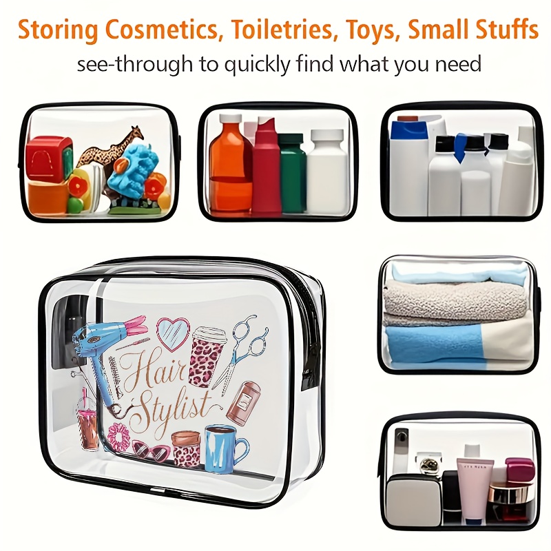 1pc クリアメイクアップバッグ透明トラベルトイレタリーポー - Toiletry Bag Tsa のレビューと価格