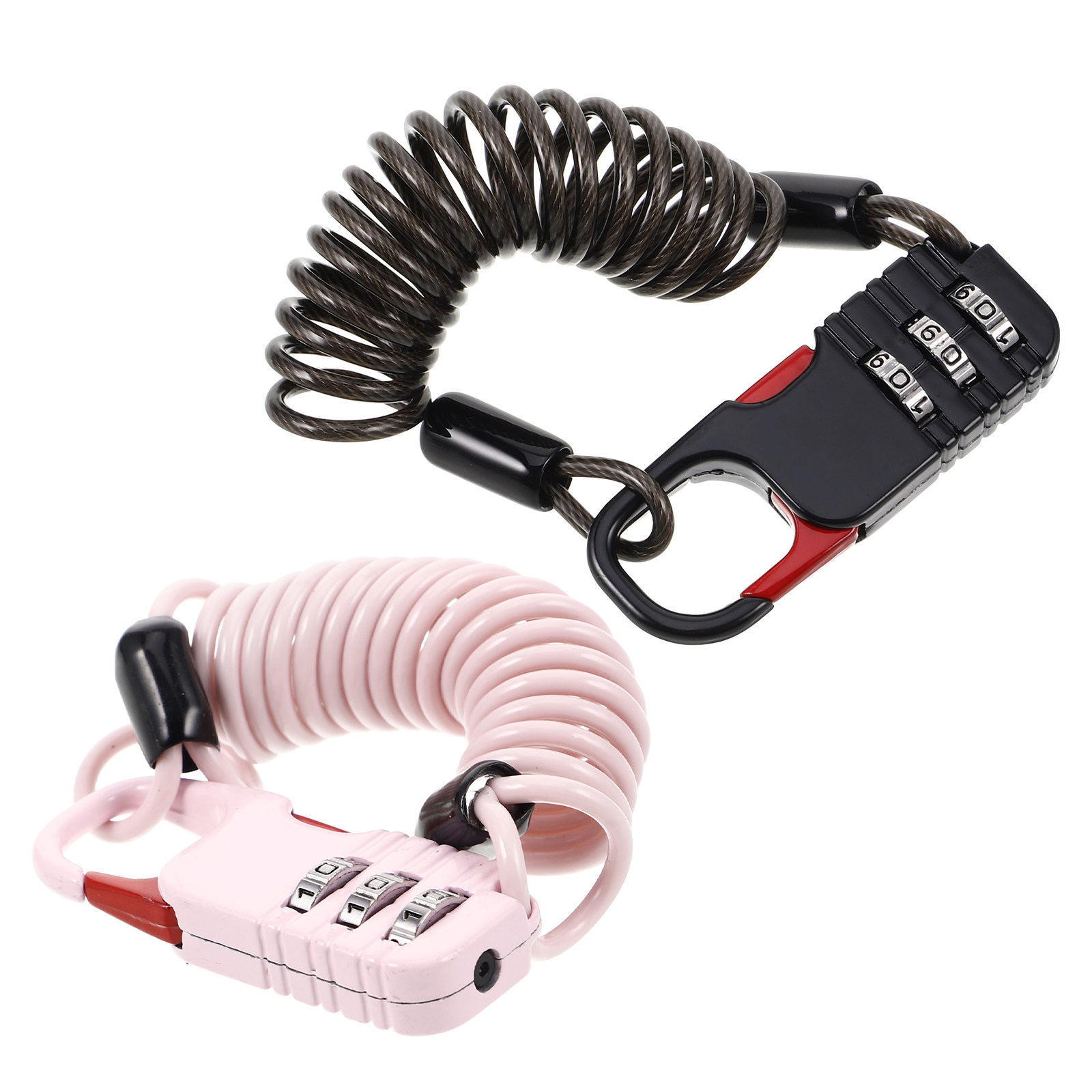 2 個の自転車ロック盗難防止ハンドルバーケーブルコンビネーシ - Cable Lock Combination のレビューと価格