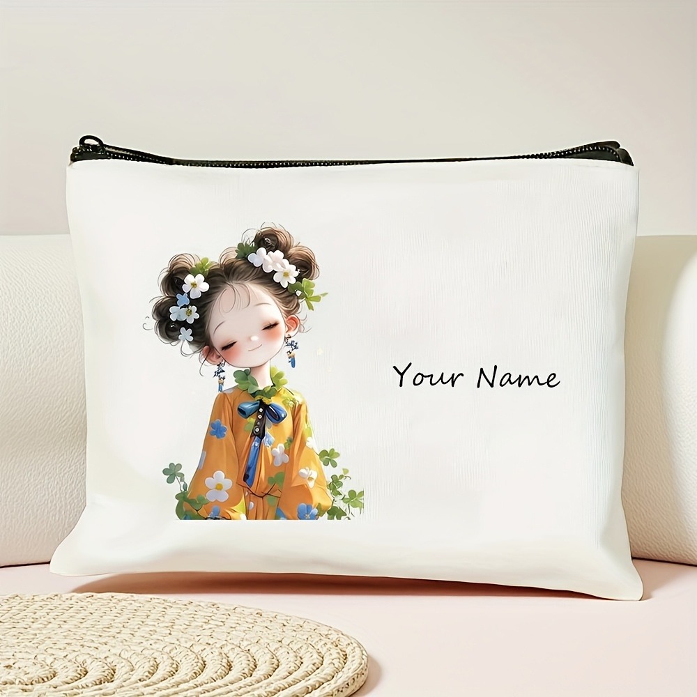 韓国風アニメガール化粧バッグカスタム名/テキストビューティー - Travel Accessories Toiletries のレビューと価格