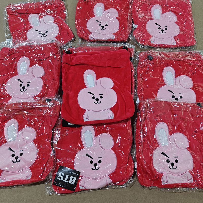BT21アニメ漫画かわいいハートうさぎ巾着袋かわいい家庭用携 - Travel Accessories Toiletries のレビューと価格