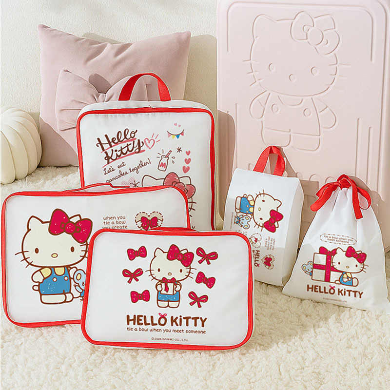 アニメハローキティ旅行収納バッグ荷物再梱包ケース衣類下着整理 - Travel Accessories New のレビューと価格