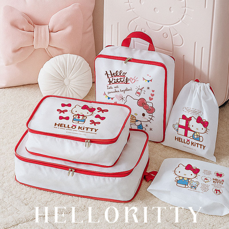 アニメハローキティ旅行収納バッグ荷物再梱包ケース衣類下着整理 - Travel Accessories New のレビューと価格