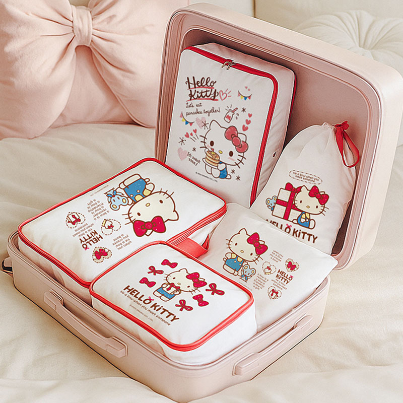 アニメハローキティ旅行収納バッグ荷物再梱包ケース衣類下着整理 - Travel Accessories New のレビューと価格