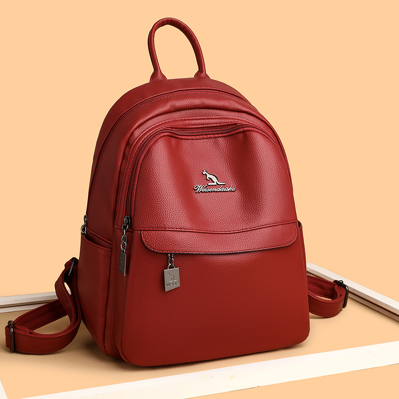 2024 新しい女性のショルダーバッグ高品質レザーバックパッ - Travel Accessories Luxury Brands のレビューと価格