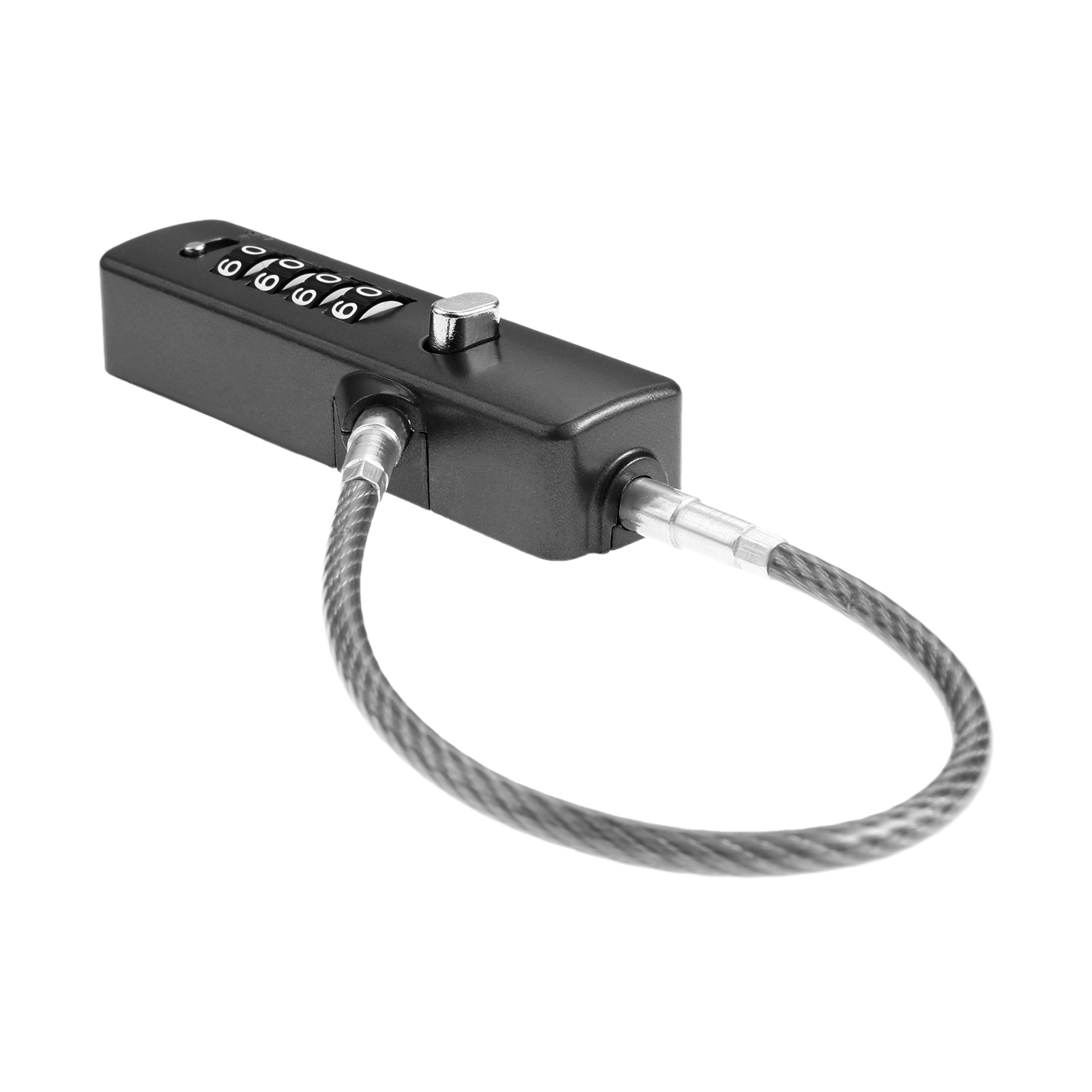 1セット4桁ケーブルコンビネーションロック、3本のスチールケ - Cable Lock Combination のレビューと価格