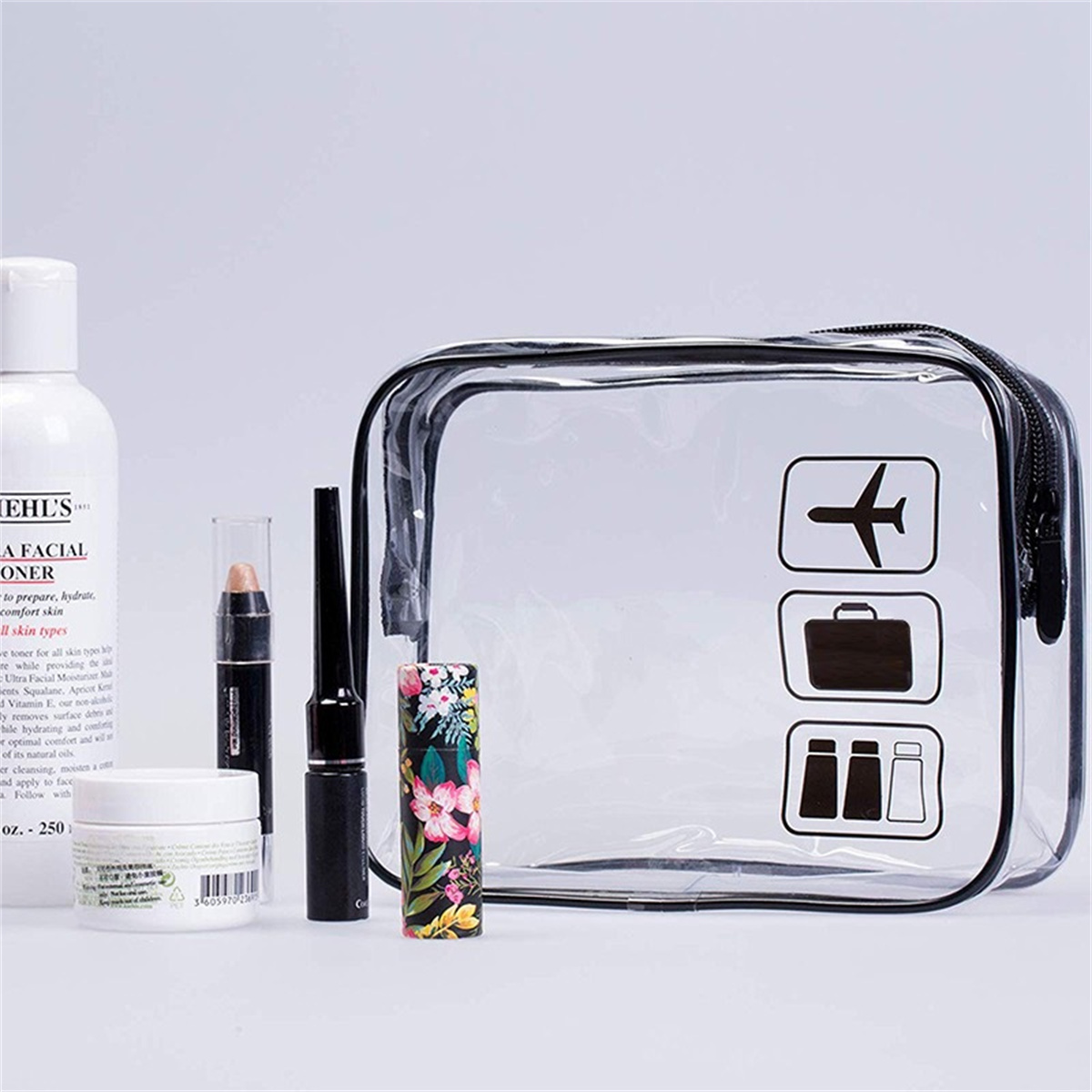 1個入り透明トイレタリーTSA承認済みトラベルバッグ、機内持 - Toiletry Bag Tsa のレビューと価格