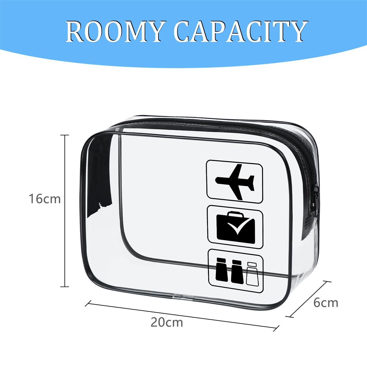 1個入り透明トイレタリーTSA承認済みトラベルバッグ、機内持 - Toiletry Bag Tsa のレビューと価格