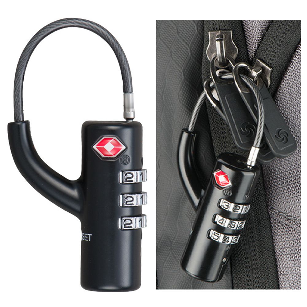 防水小型南京錠 スチールケーブル付きポータブル南京錠 コンビ - Cable Lock Combination のレビューと価格
