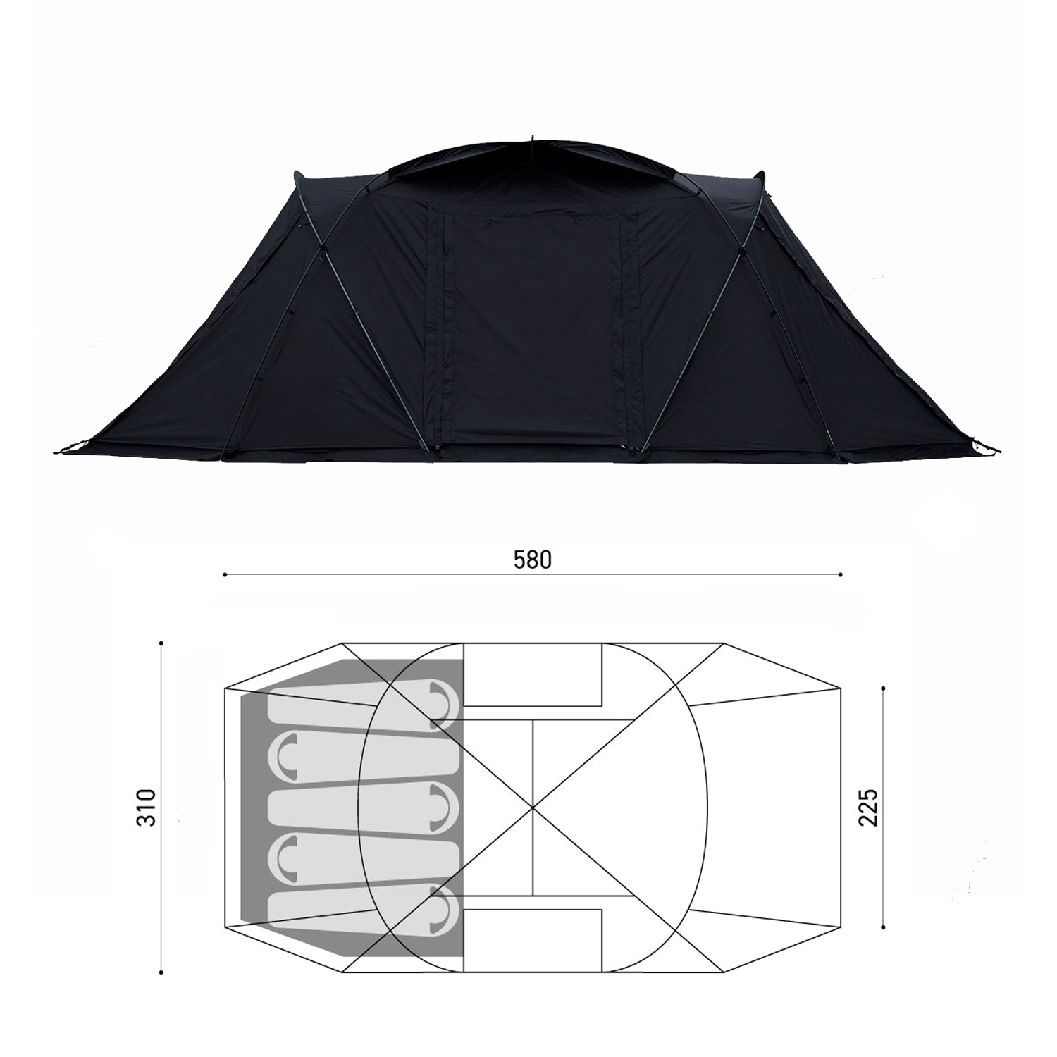 屋外キャンプ用大型ファミリーテント、旅行用品、簡単設置、防水 - Travel Accessories You Need のレビューと価格