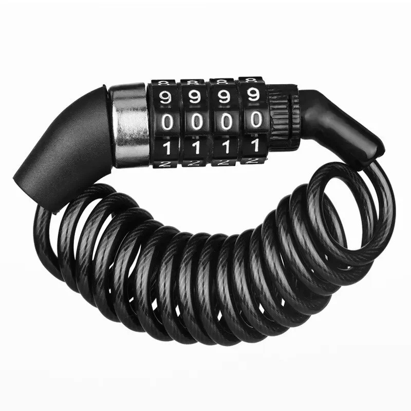 耐久性のあるヘルメットロックミニ 4 桁パスワードロックスチ - Cable Lock Combination のレビューと価格