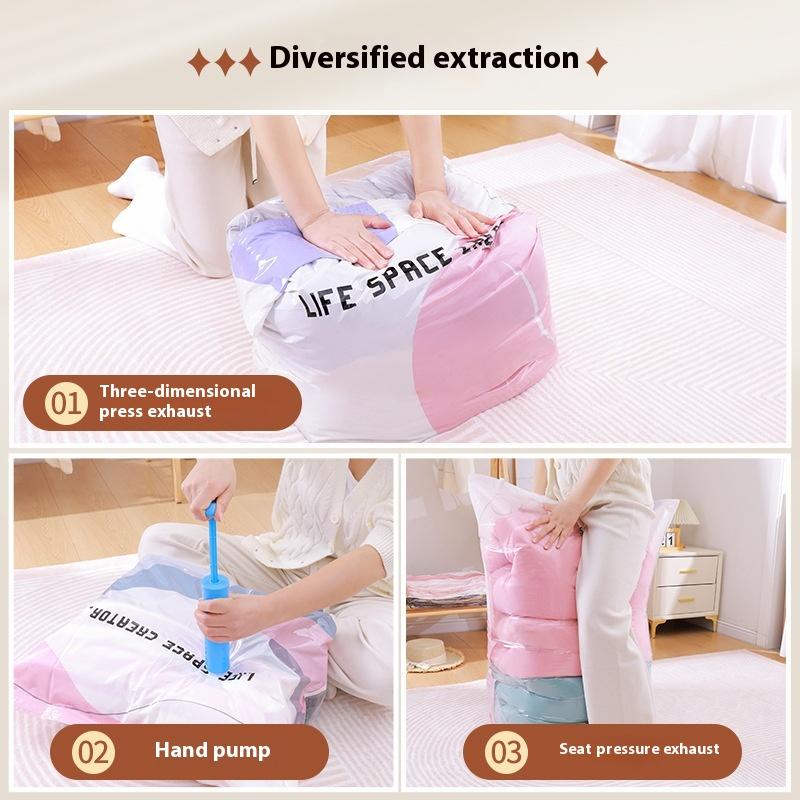 ポンプ不要の真空バッグ、衣類や毛布を保管するための大型プラス - Travel Accessories You Need のレビューと価格