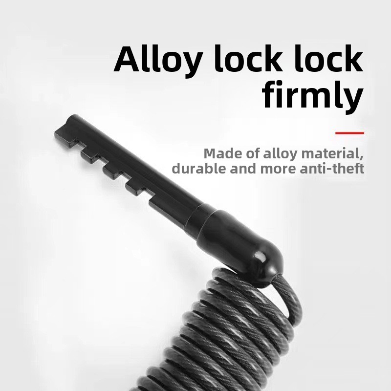 オートバイ自転車盗難防止チェーン 4 桁パスワードコンビネー - Cable Lock Combination のレビューと価格