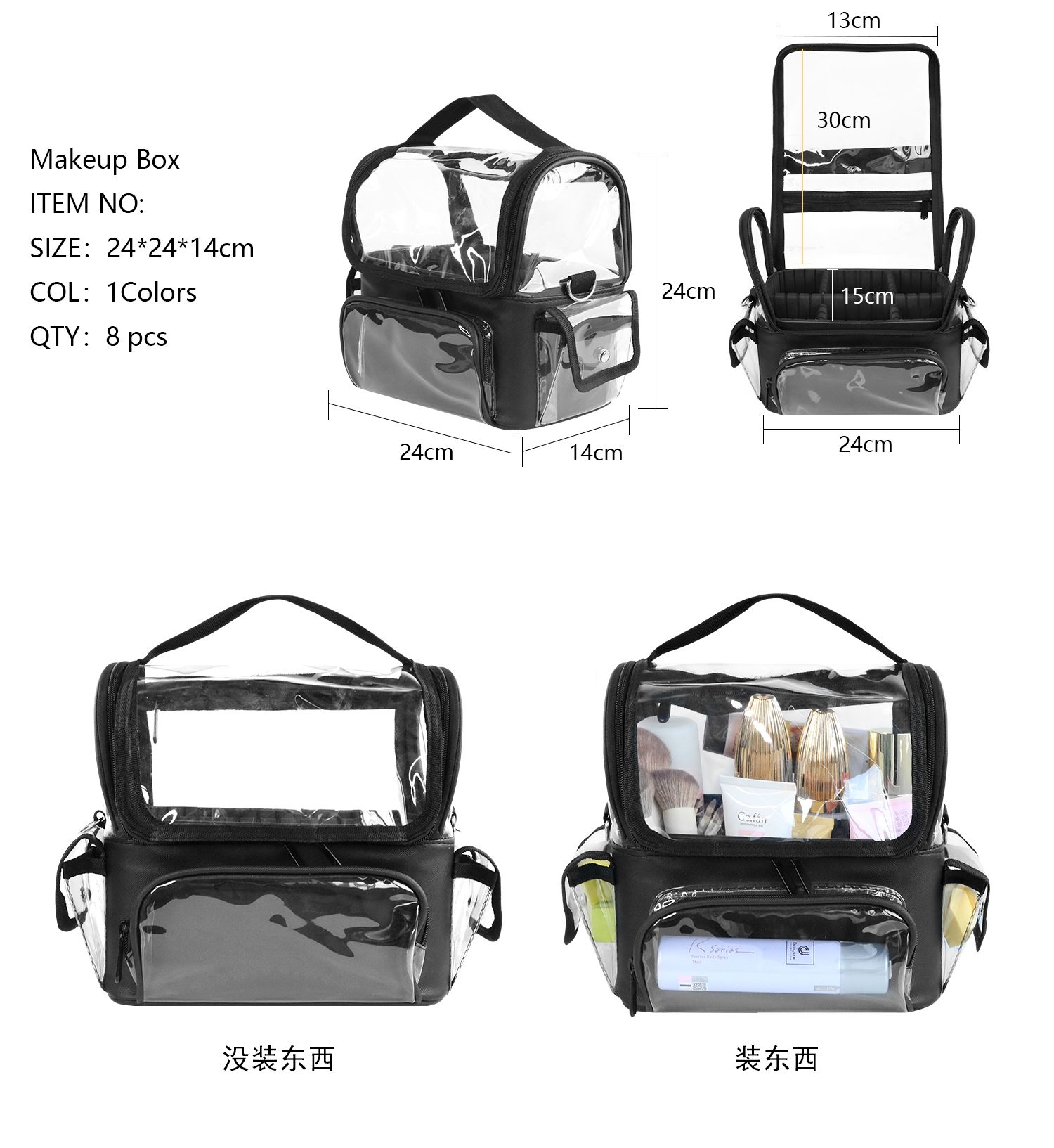 メイクブラシホルダーバックパックメイクアップアーティストトラ - Travel Accessories Toiletries のレビューと価格