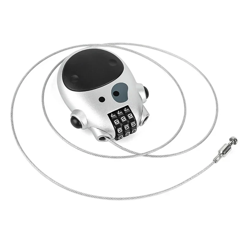 ヘルメットコード化ロック伸縮スチールケーブルバイクコンビネー - Cable Lock Combination のレビューと価格