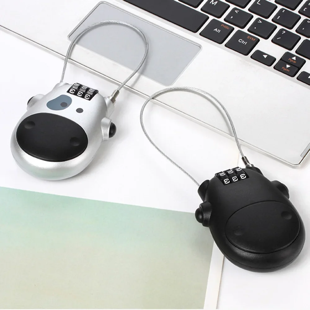 ヘルメットコード化ロック伸縮スチールケーブルバイクコンビネー - Cable Lock Combination のレビューと価格