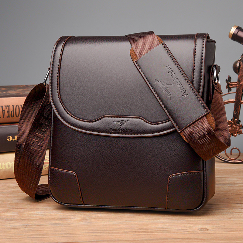高級ブランドのメンズレザーショルダーバッグ防水ビジネスハンド - Travel Accessories Luxury Brands のレビューと価格