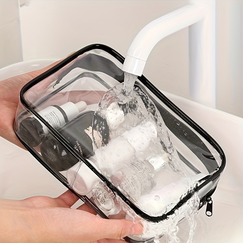 1pc クリアメイクアップバッグ透明トラベルトイレタリーポー - Toiletry Bag Tsa のレビューと価格