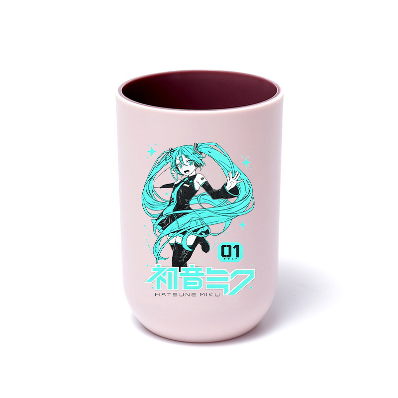 初音ミク歯ブラシカップ女の子かわいい仮想歌手うがいマグカップ - Travel Accessories Best のレビューと価格