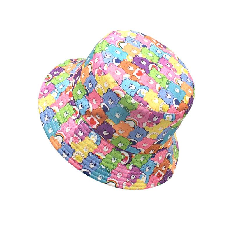 新しいかわいい漫画ケアベアーズ漁師の帽子日焼け止め両面盆地帽 - Travel Accessories New のレビューと価格