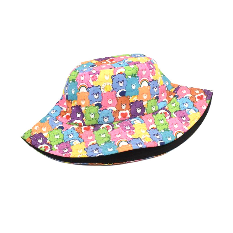 新しいかわいい漫画ケアベアーズ漁師の帽子日焼け止め両面盆地帽 - Travel Accessories New のレビューと価格