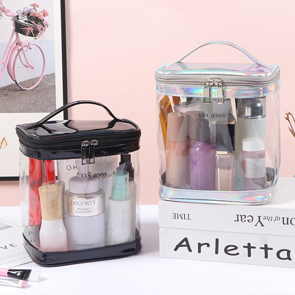 透明なPVC製メイクアップバッグ（ハンドル付き）、透明トラベ - Toiletry Bag Tsa のレビューと価格