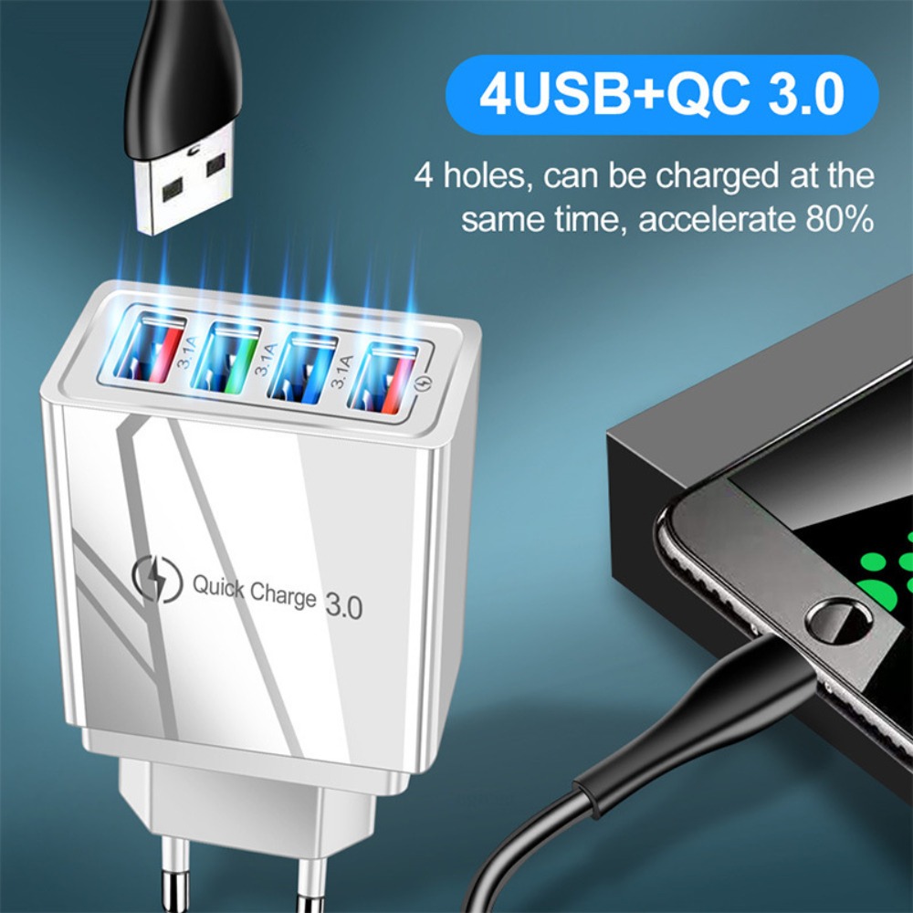 クイックチャージ 3.0 EU US プラグ USB 充電器 - Xiaomi Travel Accessories のレビューと価格