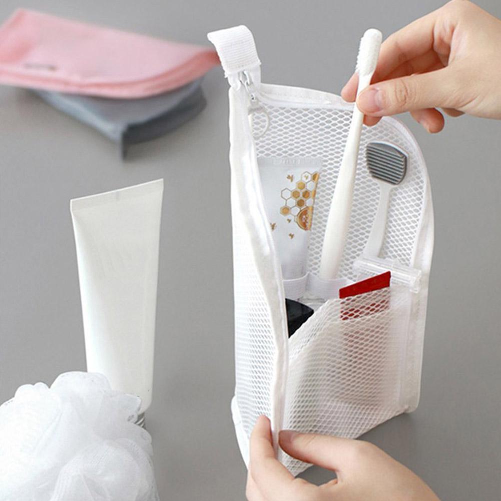メッシュトラベルトイレタリーバッグポータブル歯ブラシ化粧品オ - Travel Accessories Toiletries のレビューと価格