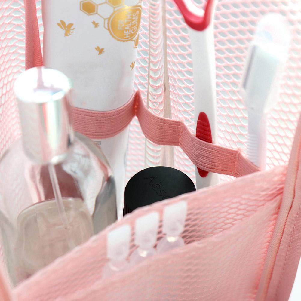 メッシュトラベルトイレタリーバッグポータブル歯ブラシ化粧品オ - Travel Accessories Toiletries のレビューと価格
