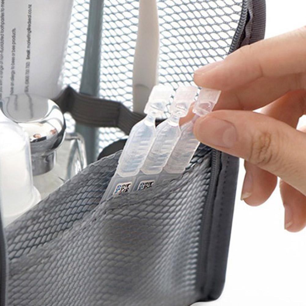 メッシュトラベルトイレタリーバッグポータブル歯ブラシ化粧品オ - Travel Accessories Toiletries のレビューと価格